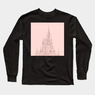 Rose Gold Magic Castle Carving Long Sleeve T-Shirt